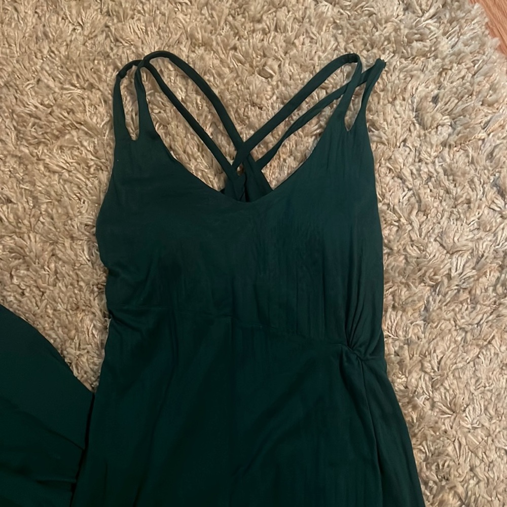 ATHLETA SIZE S gorgeous teal maxi dress perfect for a tropical Christmas vacay!